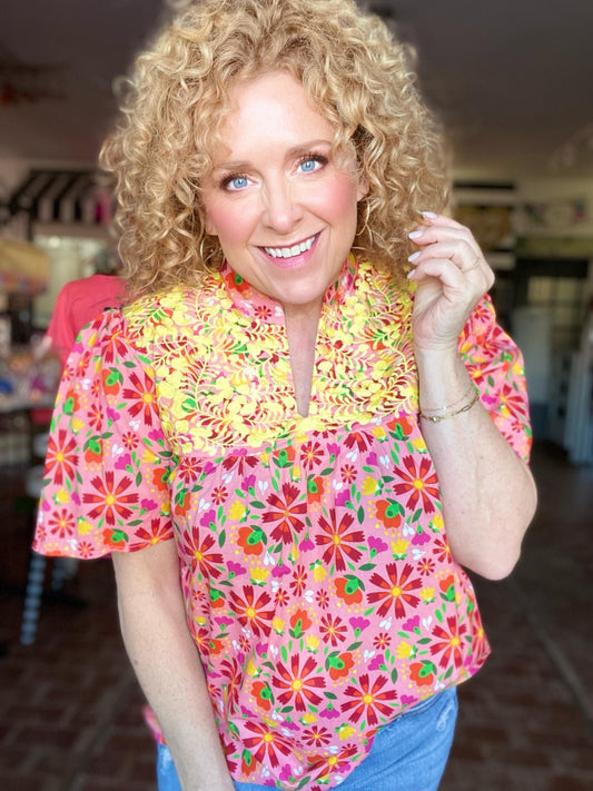 Rita Embroidered Blouse