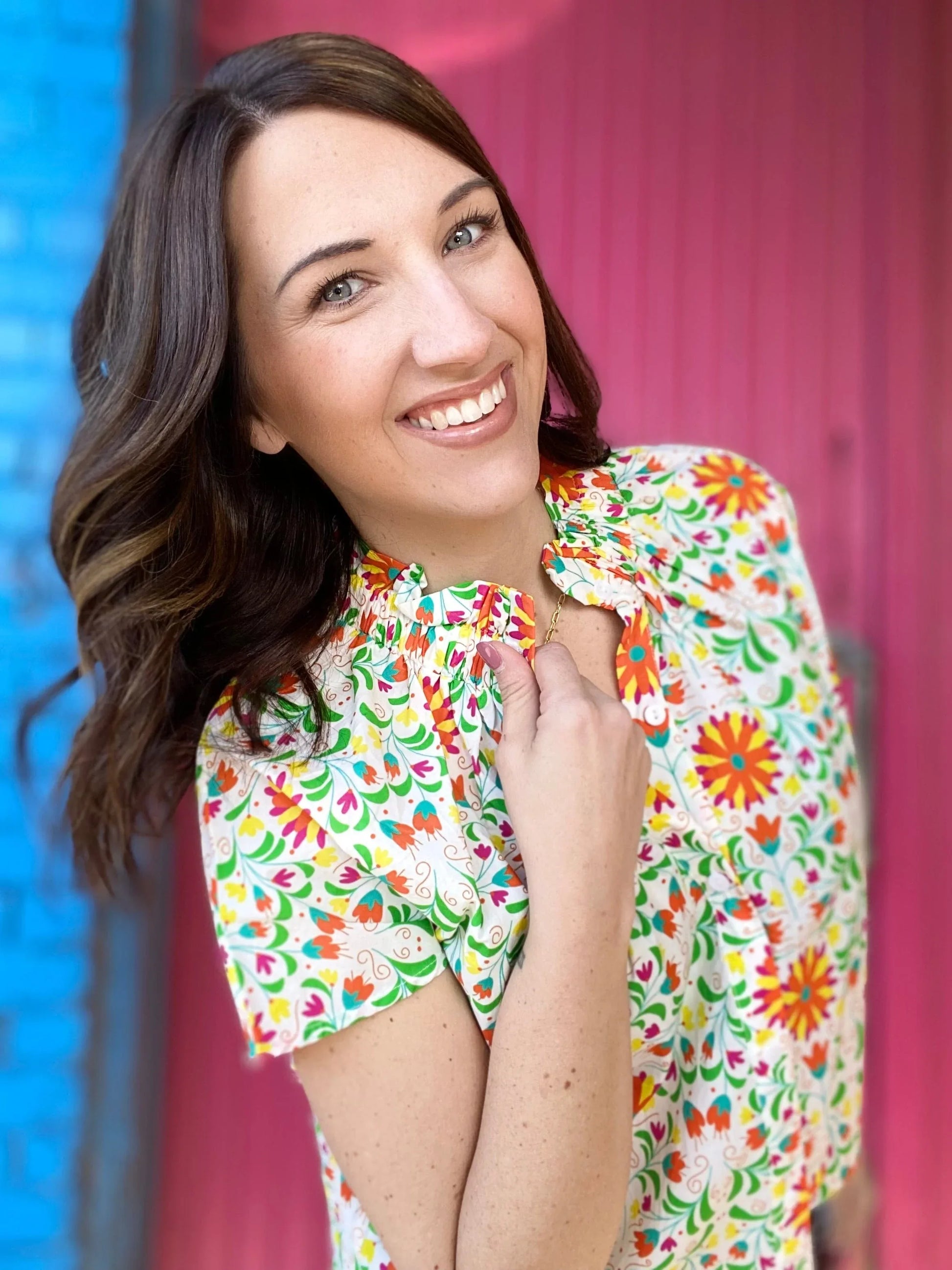 Chula Fun Floral Top