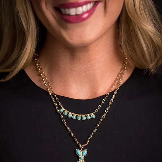 Necklaces Constance Double Chain Necklace