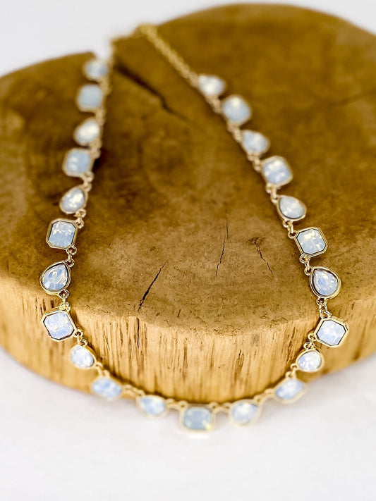 Necklaces Golden Opal Necklace