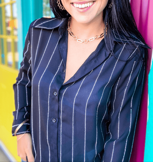 Tops Jhett Sequin Embellished Top-Black