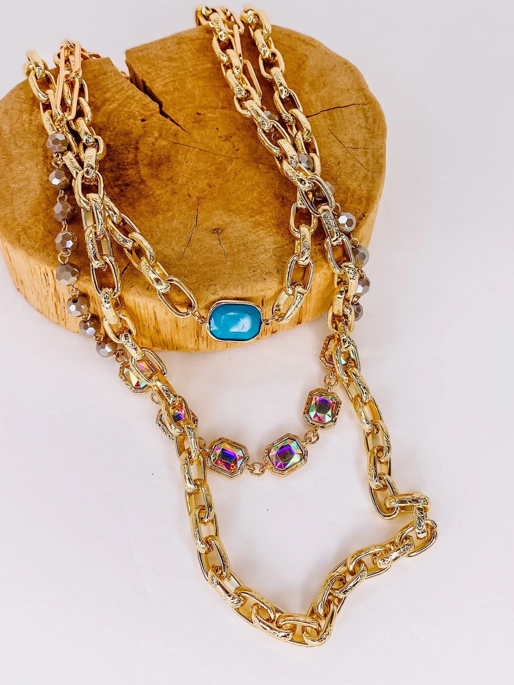 Necklaces Layered Golden Chain Necklace