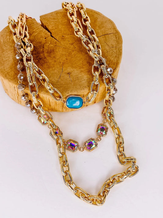 Necklaces Layered Golden Chain Necklace