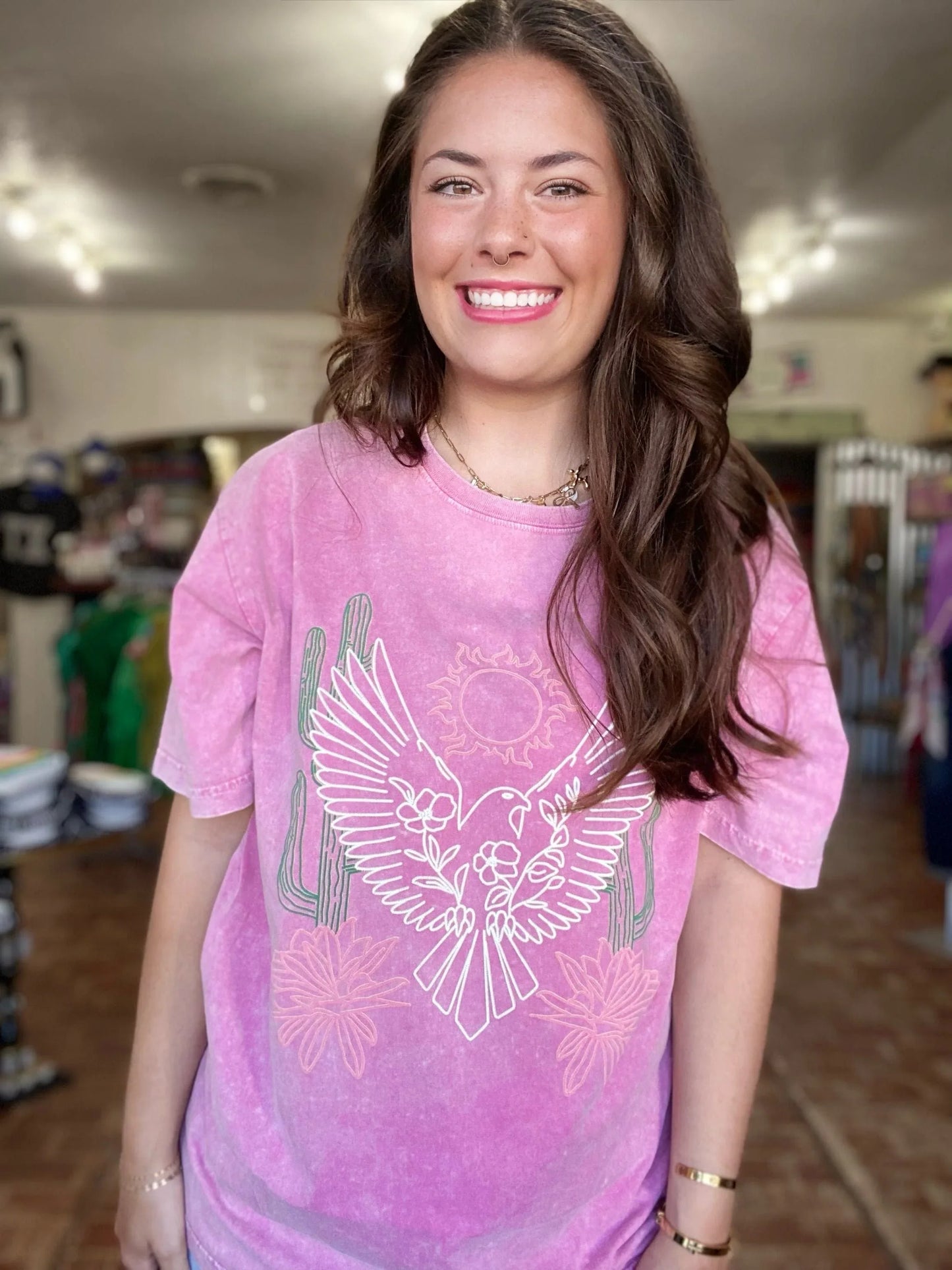 Graphic Tees Phoenix Tee-Pink