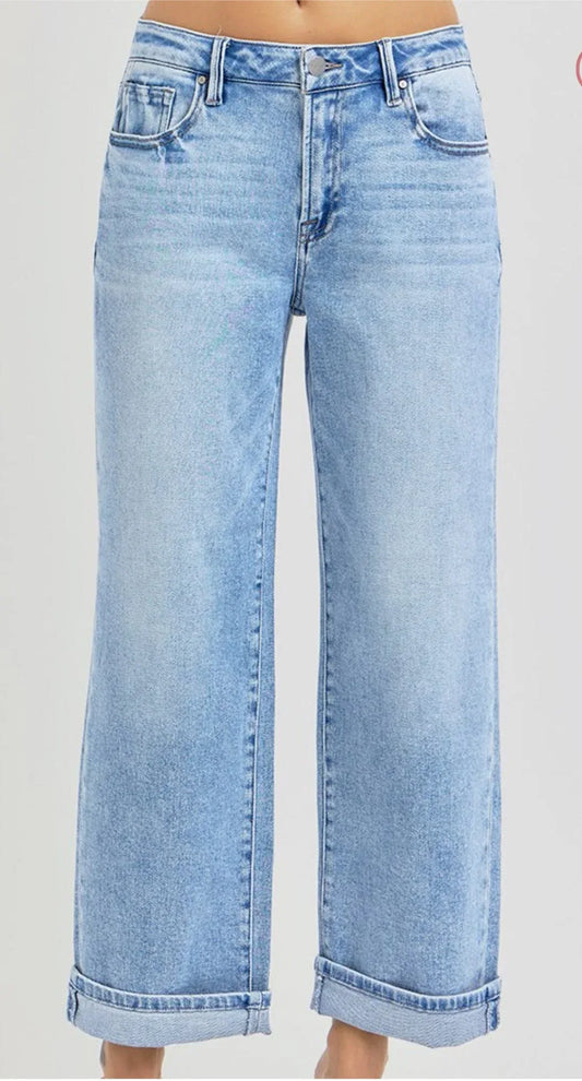 Bottoms Risen High Waist Barrel Jean