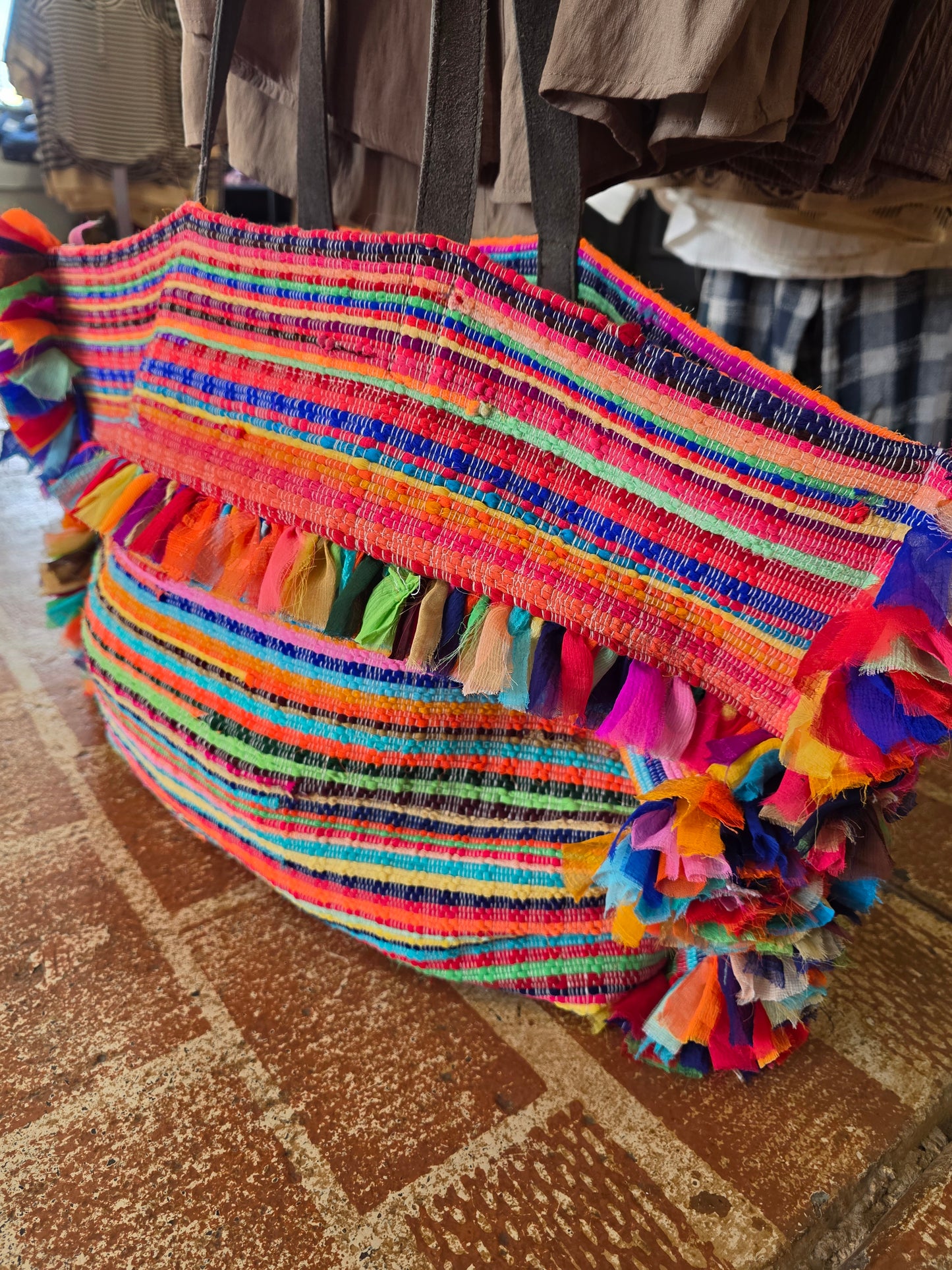 Bright Woven Tote