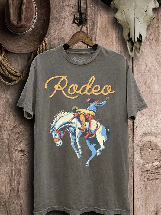 Graphic Tees RODEO Graphic Tee-Stone