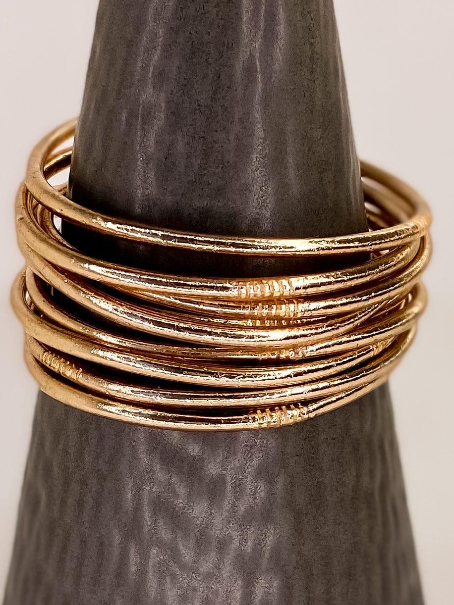 Authentic Thai Kumali Bracelets Single Skinny Mini- Gold