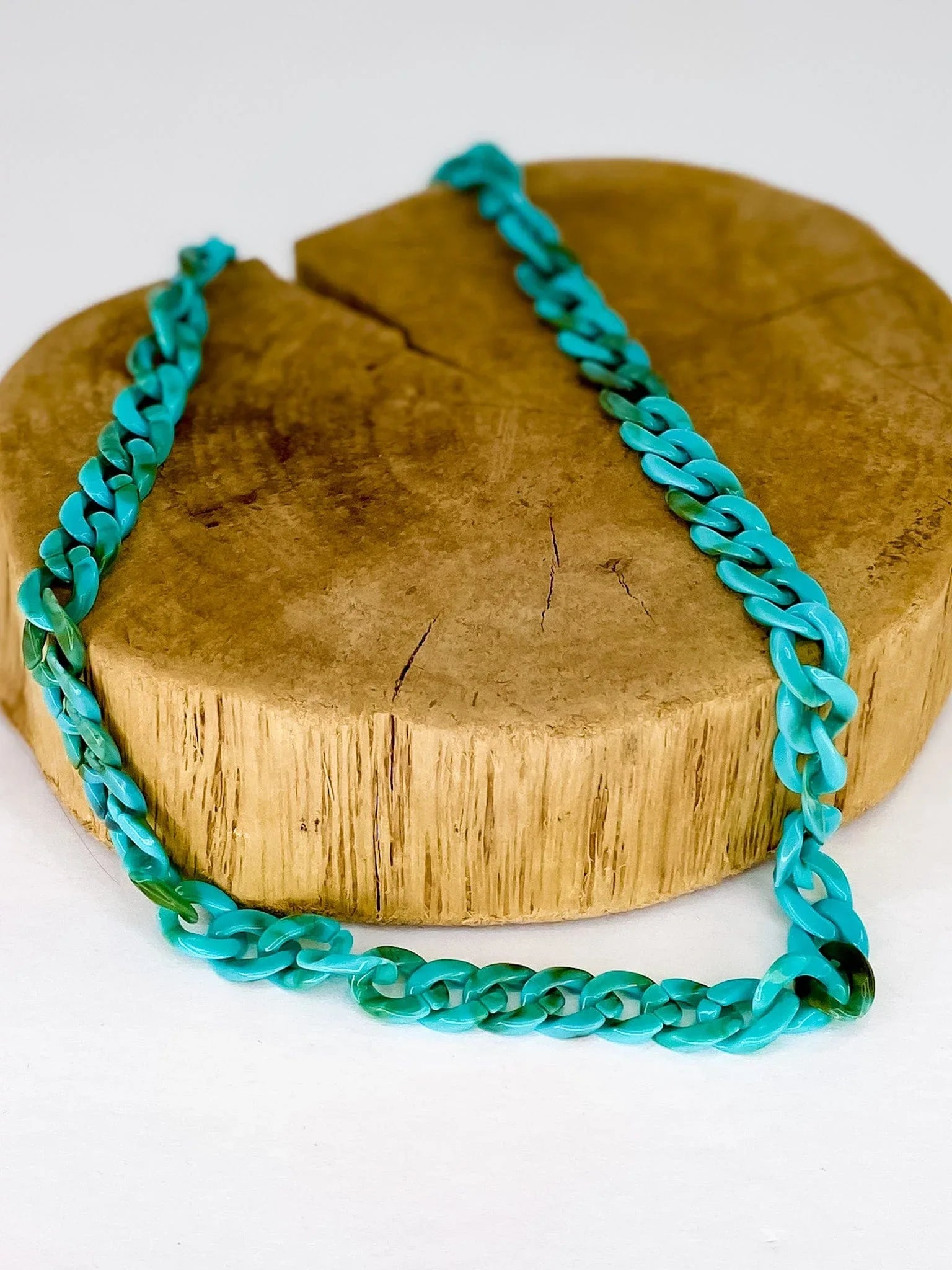 Necklaces Turquoise Link Necklace 18in