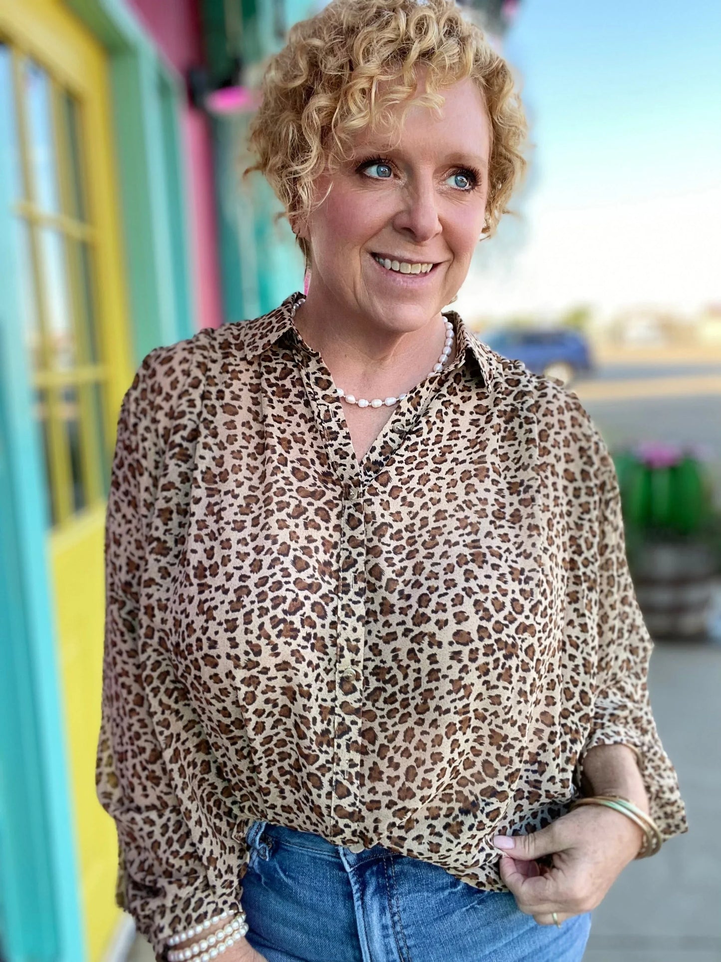 Tops Wendy Leopard Blouse